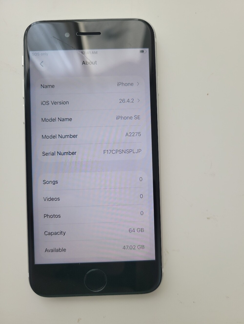 Apple iPhone SE 3rd Gen 64 GB Used White (Unlocked) **AJ**